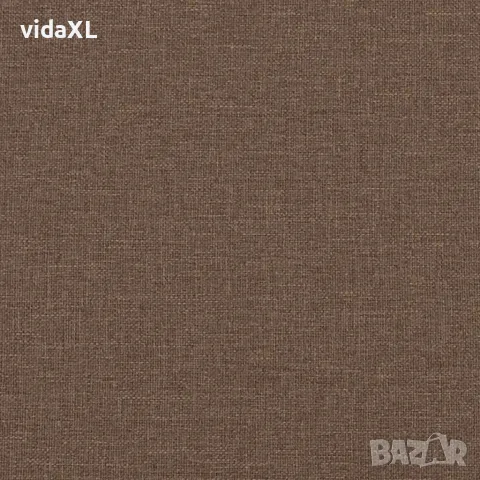 vidaXL 2-местен диван, Кафяв, 120 см, плат, снимка 7 - Дивани и мека мебел - 56147317