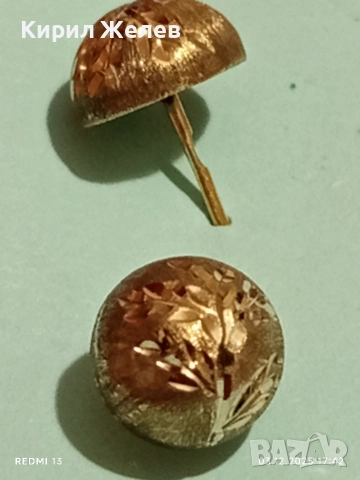 Елегантни сребърни обеци с инкростация на дърво майсторска изработка 20797, снимка 4 - Обеци - 52641091