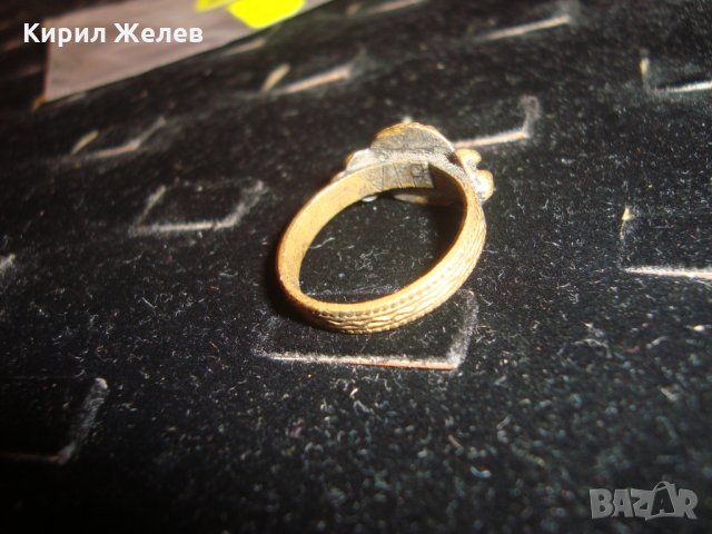 ВЪЗРОЖДЕНСКИ БРОНЗОВ МАЙСТОРСКА ЮВЕЛИРНА ИЗРАБОТКА СТАРИНЕН ПРЪСТЕН с ГРАНУЛАЦИЯ ОРНАМЕНТИРАН 14130, снимка 4 - Колекции - 30305491