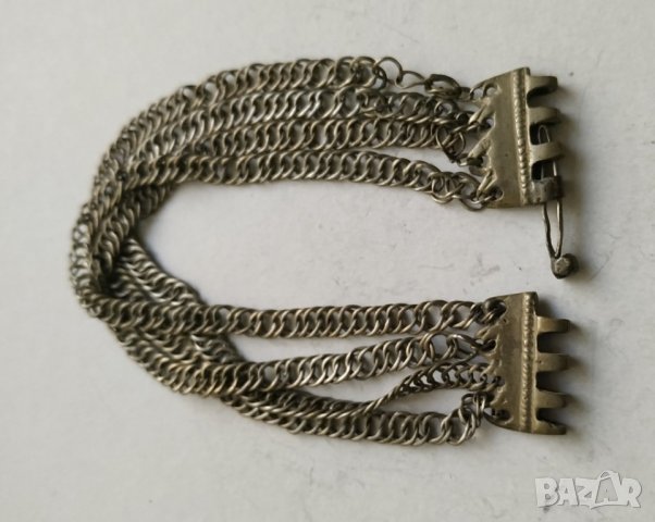 Възрожденска сребърна гривна, снимка 2 - Гривни - 30328582