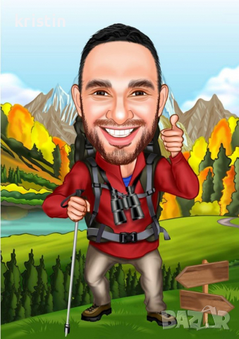 Карикатура по ваша снимка, снимка 2 - Картини - 36555632