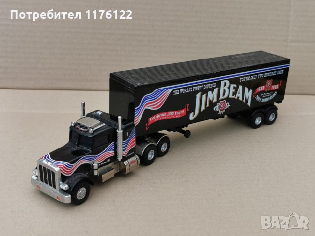 Matchbox Collectible SuperKings Peterbilt Jim Beam Truck Камион, снимка 3 - Коли, камиони, мотори, писти - 35221555