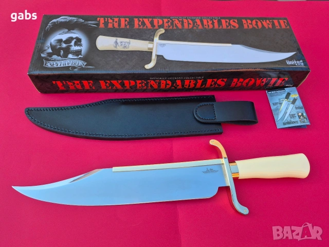 Масивен нож "THE EXPENDABLES BOWIE",Непобедимите, снимка 4 - Ножове - 53163221
