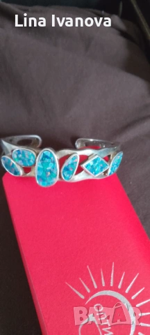 Сребърна гривна , снимка 5 - Гривни - 54262783