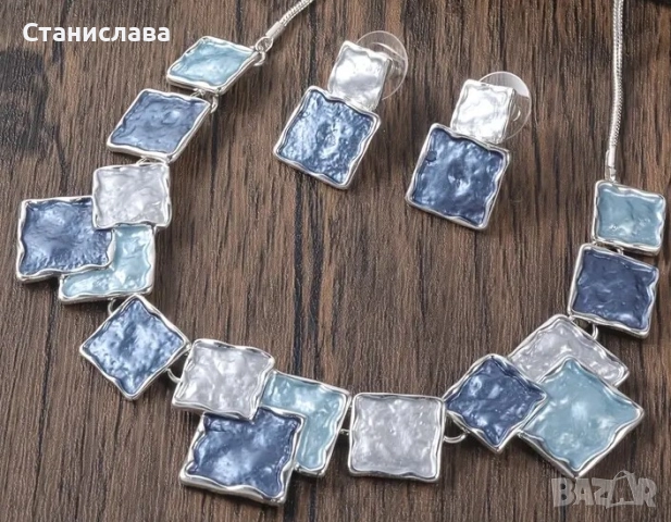 Прекрасен комплект колие с обеци, снимка 9 - Бижутерийни комплекти - 42384137