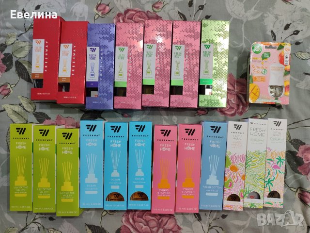 Ароматизатор Freshway, Air wick, дифузер с пръчки, различни мл