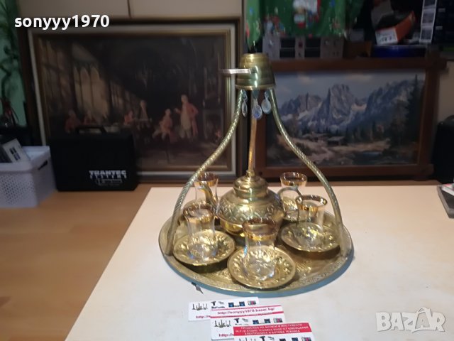турски комплект за чай от франция 33см 0611221604, снимка 12 - Антикварни и старинни предмети - 38579114