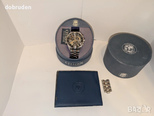 Промо! Citizen Signature Courageous BL5440 Solar Alarm Chrono часовник, снимка 8 - Мъжки - 53180180