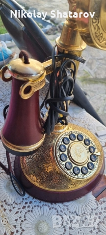 Ретро телефон , снимка 3 - Антикварни и старинни предмети - 52749647