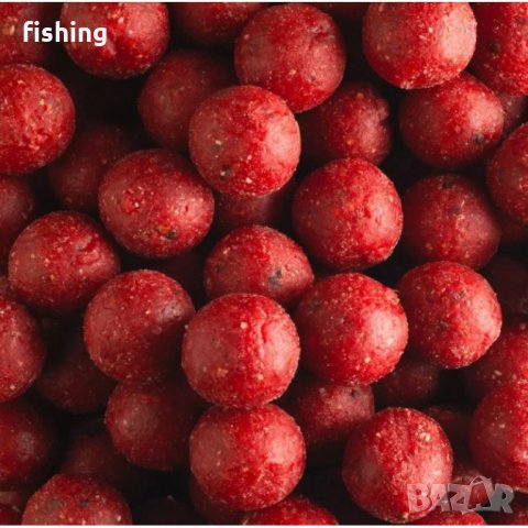 Протеинови топчета за подхранване Червена Боровинка/Cranberry 10кг. Barfin Line, снимка 1 - Стръв и захранки - 33974092
