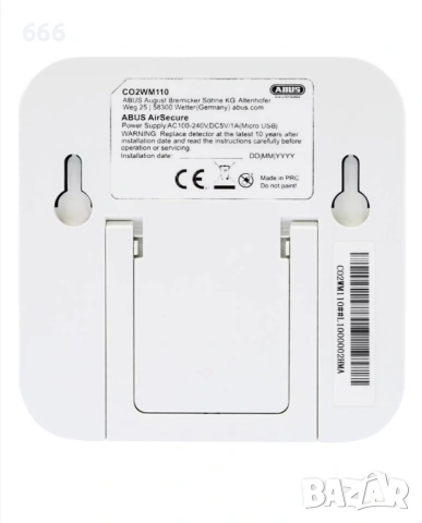 Измервателно устройство за качество на въздуха, влажност и температура в помещението, снимка 3 - Друга електроника - 54019592