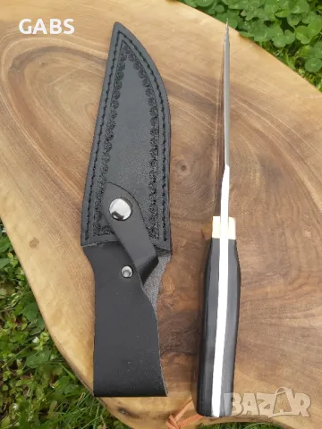 Ловен нож Browning с кожена кания,фултанг, снимка 5 - Ножове - 49962921