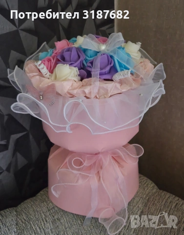 Букети от фоам рози! , снимка 3 - Подаръци за жени - 53140569