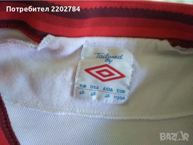 Три футболни тениски Англия,England,Umbro, тениска, снимка 10 - Фен артикули - 29716399