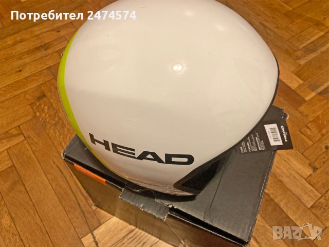 Каска за ски/сноуборд HEAD Stivot FIS Race Carbon. ЧИСТО НОВА! Цвят - White/grey., снимка 3 - Зимни спортове - 40026914