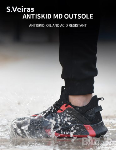 Леки и Удобни Защитни Работни Обувки с Предпазно Бомбе,Модел-Т602 , снимка 6 - Други - 37093116
