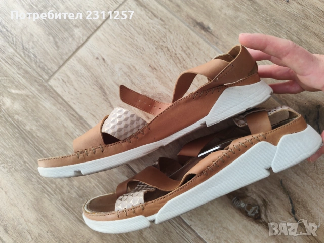 Кожени сандали Clarks 39н, снимка 2 - Сандали - 54310618