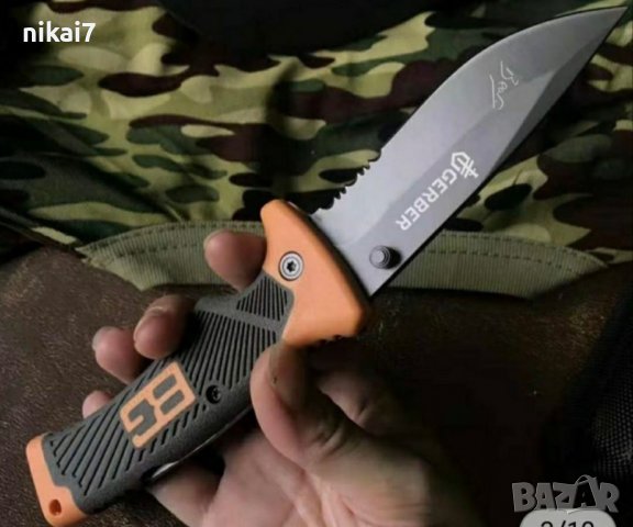 ловен нож тактически GERBER за оцеляване комбинирано острие мега здрав, снимка 8 - Ножове - 39118969