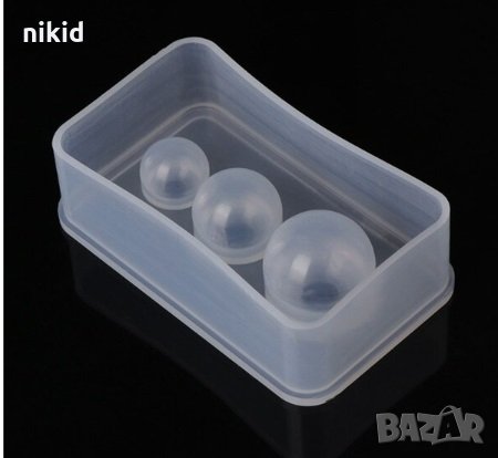 3 размера цяло топче силиконов молд калъп форма за бижутерски сладкарски и смола изделия, снимка 2 - Форми - 29465852