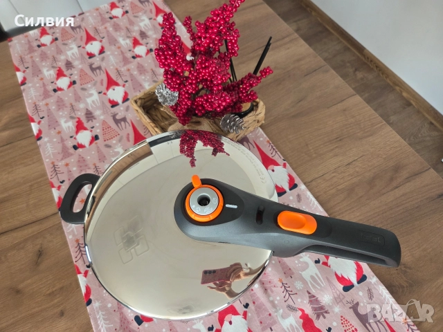 Тенджера под налягане TEFAL, снимка 2 - Съдове за готвене - 52961057