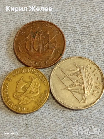 Три монети тема КОРАБИ много красиви редки за КОЛЕКЦИЯ ДЕКОРАЦИЯ 51794