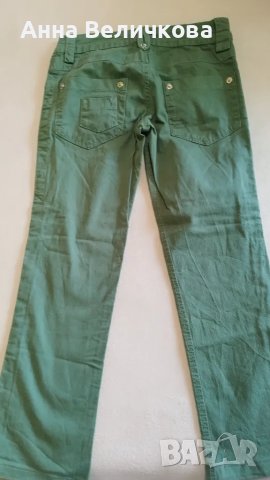 Дамски зелени дънки, снимка 2 - Дънки - 50299210