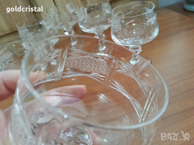 Кристални чаши коняк , снимка 6 - Антикварни и старинни предмети - 36991465
