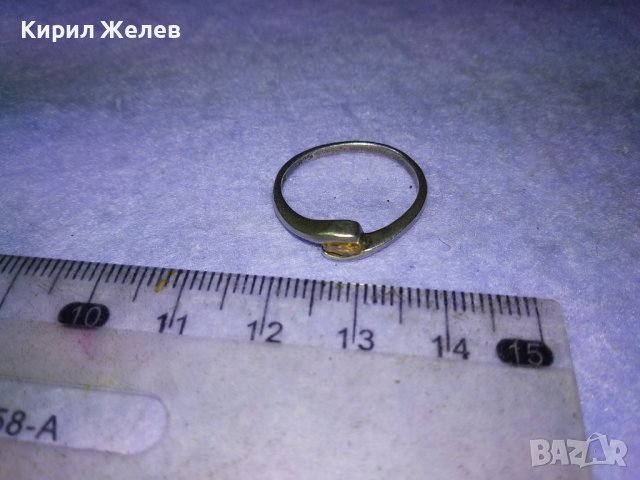 Старинен АВТОРСКИ СКЪПОЦЕНЕН СРЕБЪРЕН ПРЪСТЕН ОКСИДИРАНО СРЕБРО 925 с ЖЪЛТ ЗЛАТИСТ ТОПАЗ 40220, снимка 16 - Антикварни и старинни предмети - 42929483