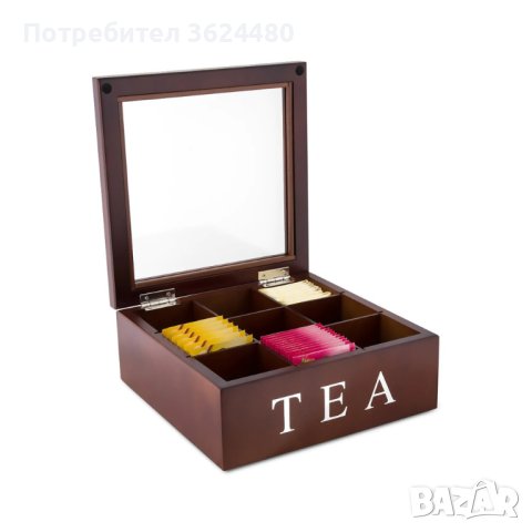 4095 Кутия за чай с 9 отделения, снимка 3 - Други стоки за дома - 42153942