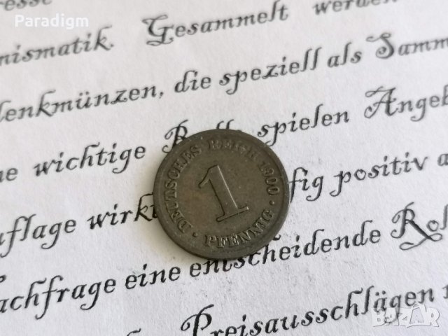 Райх монета - Германия - 1 пфениг | 1900г.; серия A