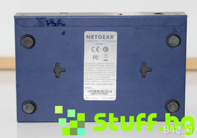 Суич NETGEAR ProSafe FS108, снимка 3 - Суичове - 50357719