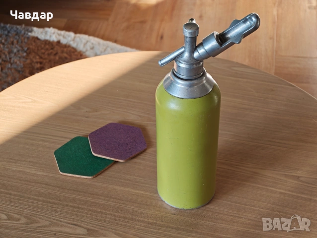 Антикварна бутилка за правене на сода/газиране, снимка 2 - Антикварни и старинни предмети - 53949501