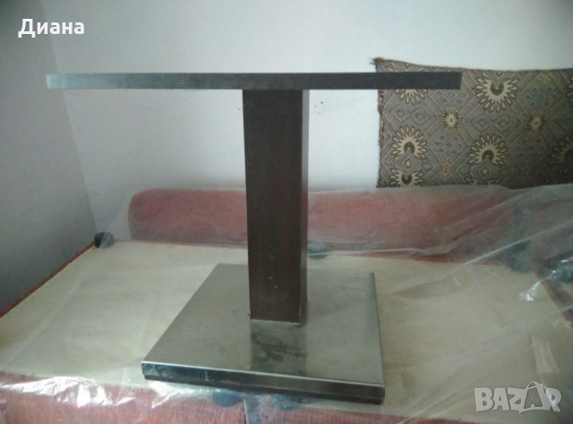 Маса с облицовка от неръждаема ламарина 50/50/50 см - 1 бр. и 1 двойна , снимка 2 - Маси - 26438537