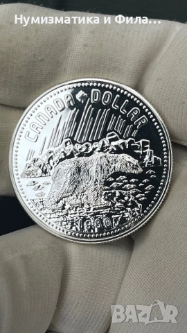 Сребърна монета Канада 1 долар 1980 година 