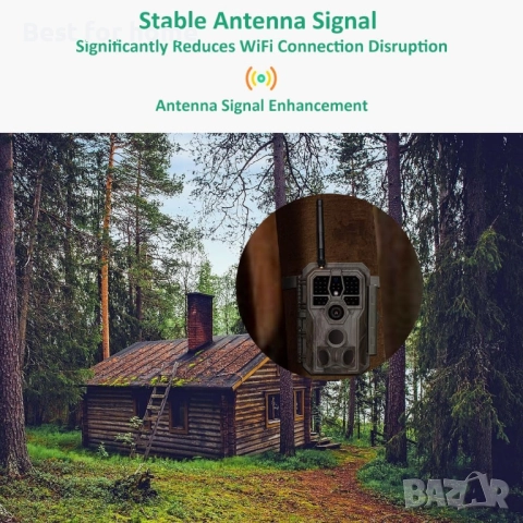 Ловна камера (Фотокапан) GardePro E8 – 48MP, 1296P HD видео с Wi-Fi, снимка 4 - Камери - 52979078