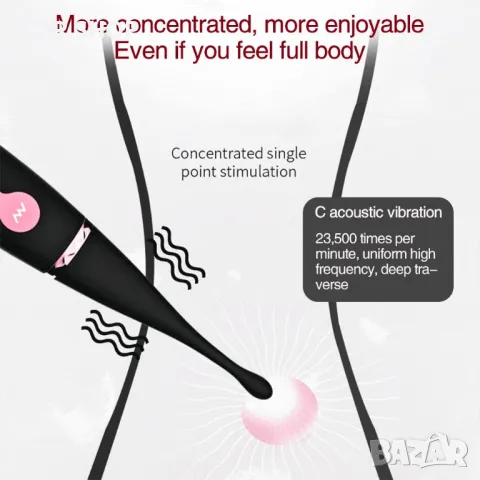 Луксозен масажор kissplay Г spot pen, снимка 7 - Масажори - 48817153