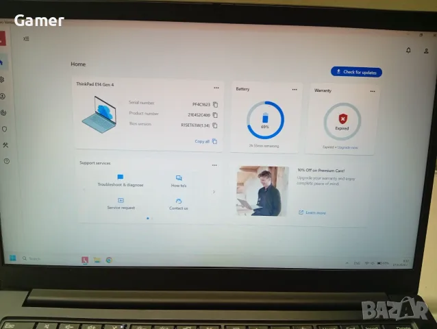Lenovo Thinkpad E14 Gen4 i3-1215u/ 16GB/ 256GB NVMe Гаранция 12м, снимка 9 - Лаптопи за работа - 56111597