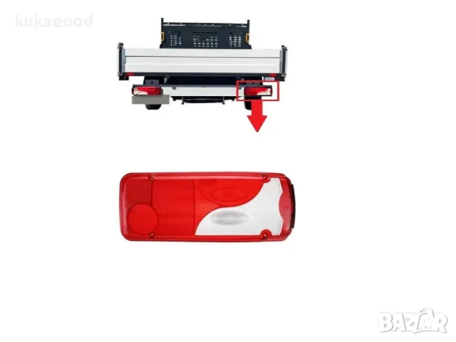 Стъкло за десен стоп Mercedes Sprinter W906 (бордови), снимка 4 - Части - 47377322