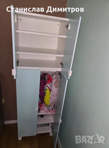 Гардероб STUVA с надстройка IKEA, снимка 3 - Гардероби - 55834254