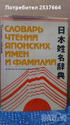 Словарь чтений японских имен и фамилий Н.П.Капул