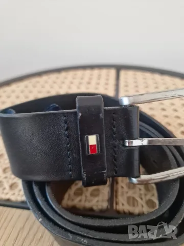 Мъжки колан TOMMY HILFIGER естествена кожа, снимка 2 - Колани - 56241767