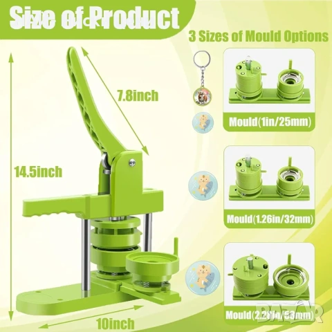 Комплект преси за пикселни значки, 100 елемента, зелени, 24x37x8 см, снимка 3 - Инструменти за гравиране - 53893145