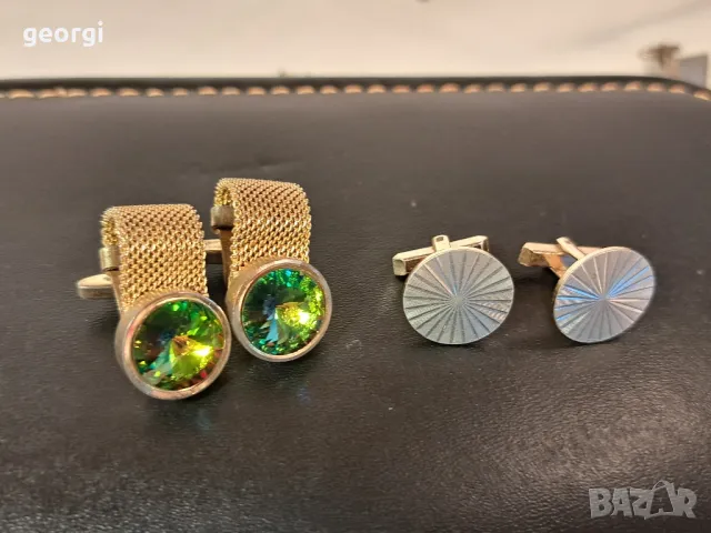 колекция ръкавели в кожена кутия  7/1, снимка 2 - Колекции - 49666157