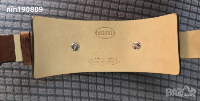 мъжки часовник Fossil с кафява кожена каишка „маншет“., снимка 4 - Мъжки - 51463884
