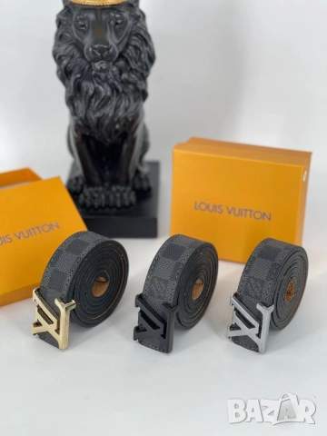 колани от естествена кожа в кутия louis vuitton, снимка 3 - Колани - 51456354