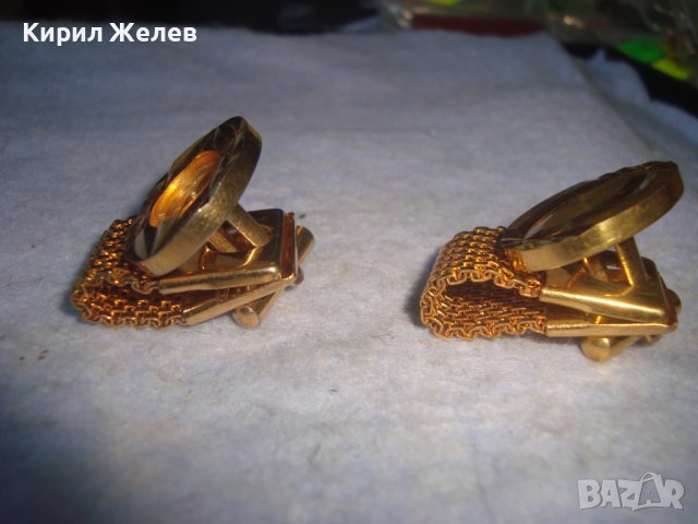 ДВЕ ЕДИНИЧНИ СТАРИ ПОЗЛАТЕНИ ВИНТИДЖ БУТОНЕЛИ РЯДЪК МОДЕЛ 22903, снимка 7 - Антикварни и старинни предмети - 37635335