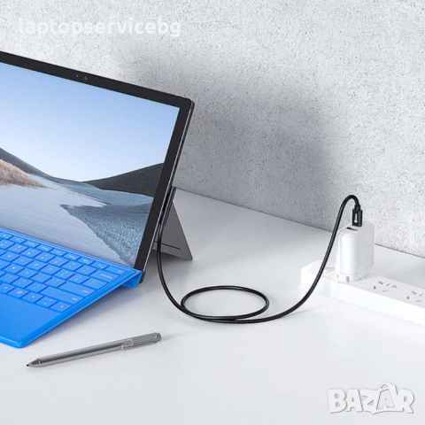 1.5m USB Кабел за Microsoft Surface Pro 7 3 4 5 6 15В Кабел за PD Зарядно Устройство за Таблета, снимка 1 - Кабели и адаптери - 44639462