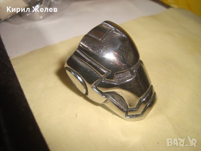 МАСКАТА на ЖЕЛЕЗНИЯ ЧОВЕК - НЕРЪЖДАЕМ СТОМАНЕН ФИЛМОВ ГЕРОЙ ПРЪСТЕН МАРВЕЛ ВСЕЛЕНА 25034, снимка 3 - Пръстени - 34420961