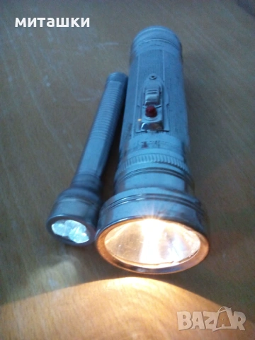 Прожектор метален два броя, снимка 2 - Антикварни и старинни предмети - 53041294