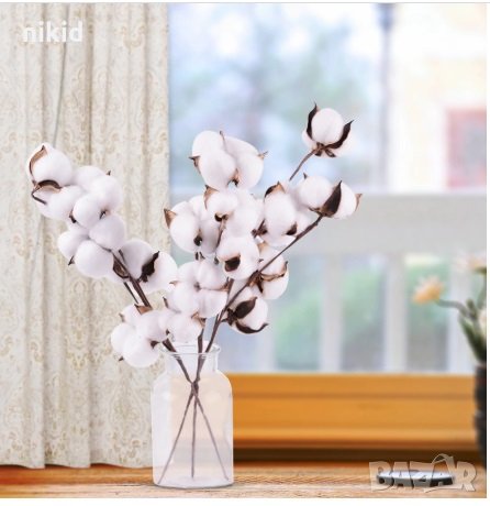 клон клонка клонки клони Натурален памук за аранжиране украса декор изкуствени цветя, снимка 5 - Изкуствени цветя - 28182285